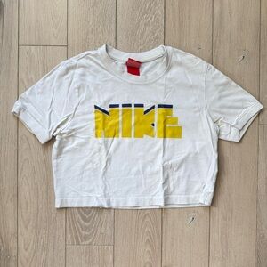 Nike Y2K Cropped Logo T Shirt Women’s Size Small